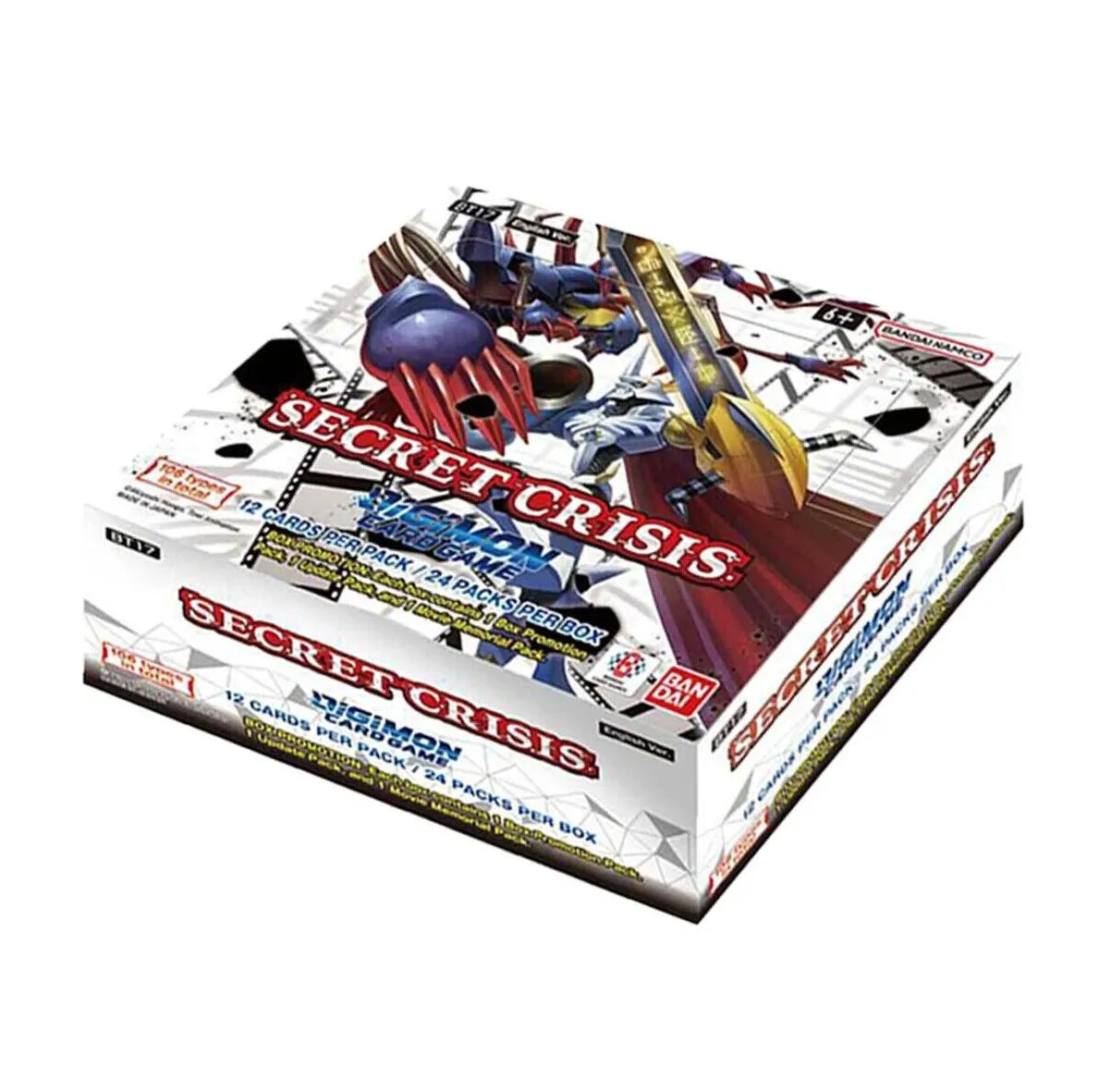 Digimon BT-17 Secret Crisis Display Englisch – komplette Display-Box voller neuer Digimon-Abenteuer.