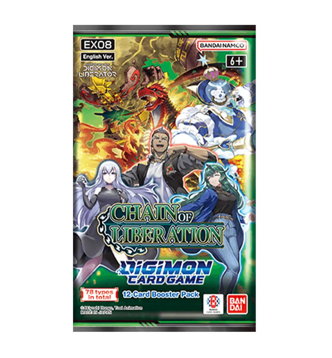 Digimon EX-8 Chain of Liberation Booster Englisch – neue Karten für das ultimative Digimon-Duell.