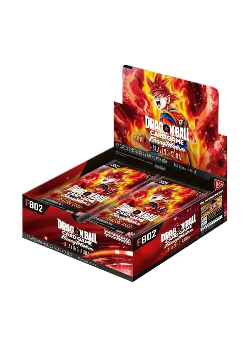 Dragon Ball Super Blazing Aura FB02 Display Englisch – volle Box mit mächtigen neuen Charakteren.