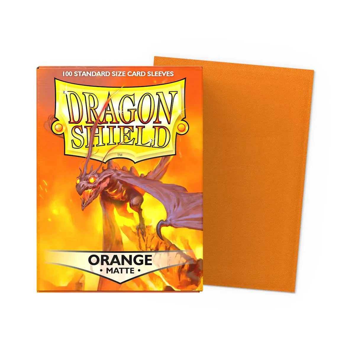 Dragon Shield Standard Size Sleeves Orange – hochwertige Hüllen für Standard-Kartengröße.