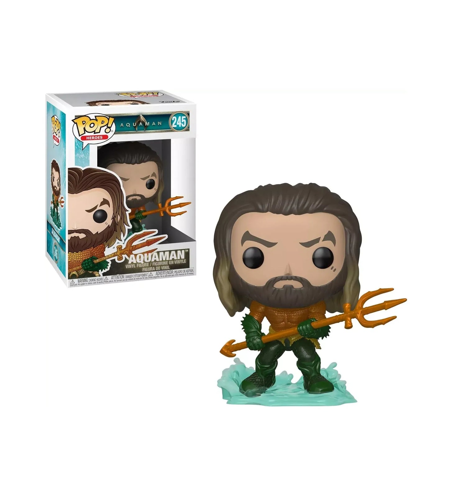 Funko Pop Aquaman #245 – König von Atlantis als coole DC-Vinylfigur.