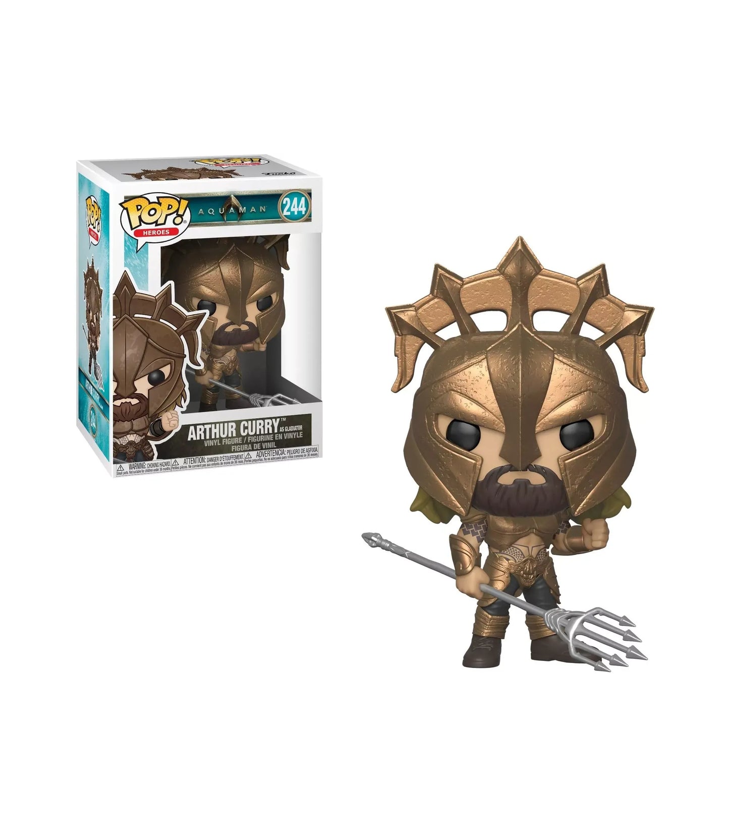 Funko Pop Arthur Curry #244 – Aquamans menschliche Seite als Sammlerfigur.