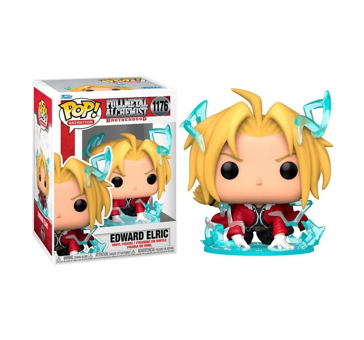 Funko Pop Edward Elric #1176 – Alchemist mit mechanischem Arm aus Fullmetal Alchemist.