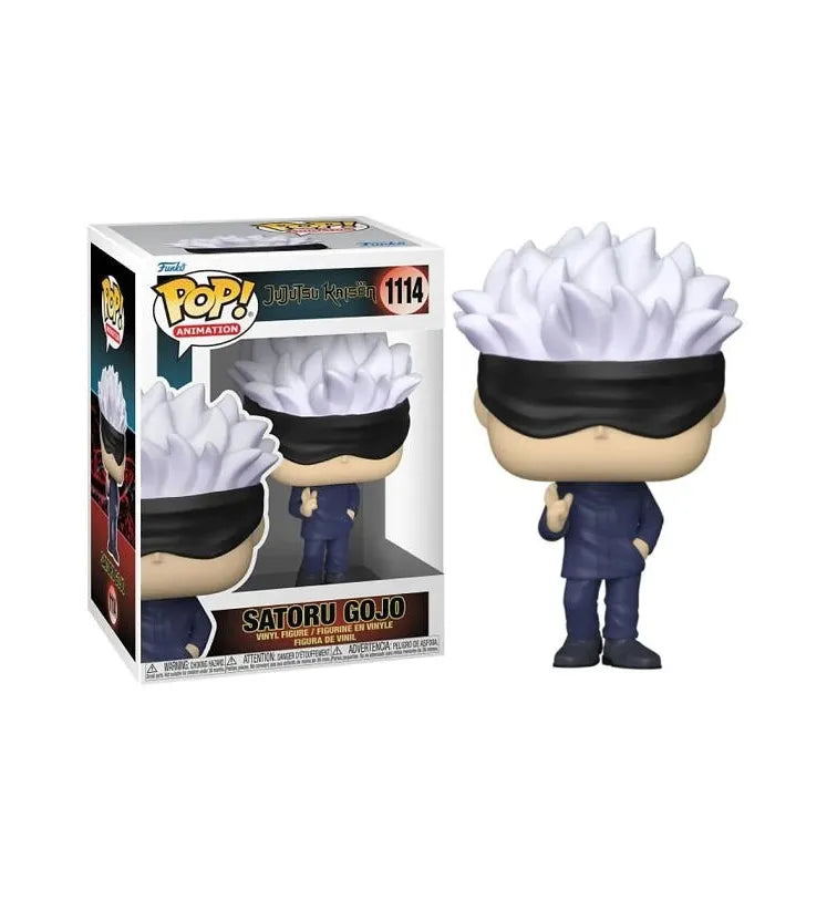 Funko Pop Satoru Gojo #1114 – mächtigster Zauberer mit verbundenen Augen.