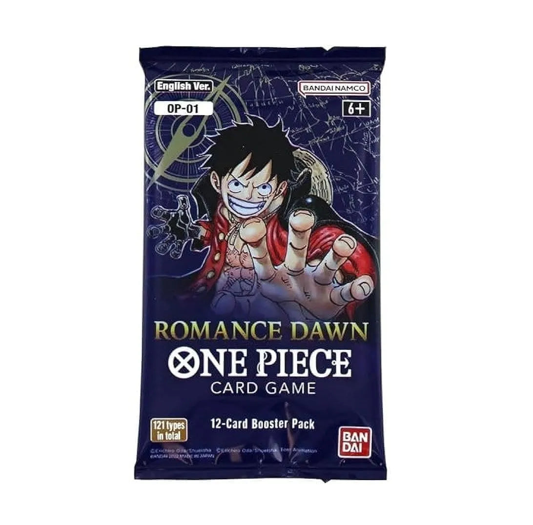 One Piece OP-01 Romance Dawn Booster Englisch/Japanisch – Einzelbooster aus dem allerersten One Piece TCG-Set.