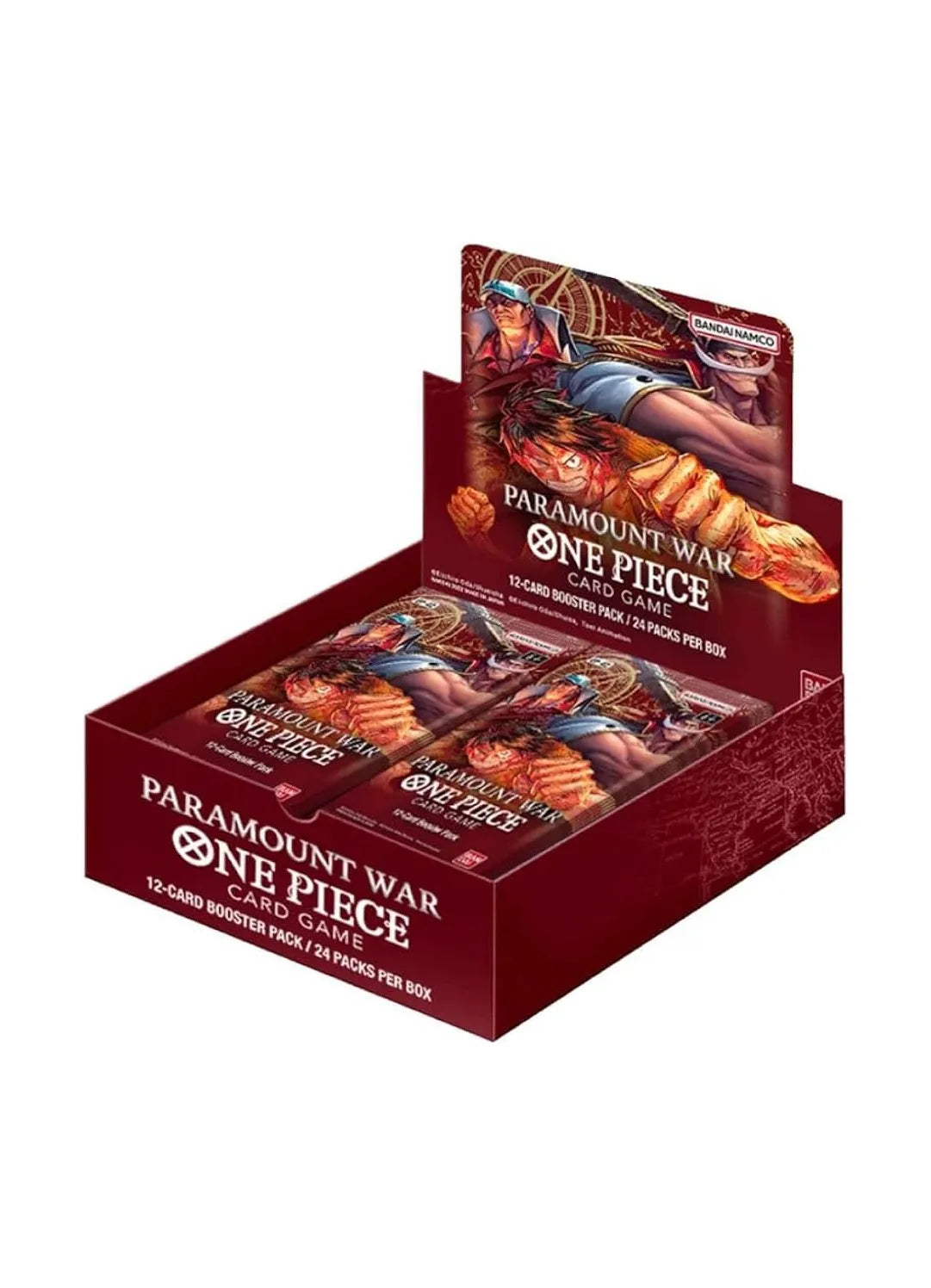 One Piece OP-02 Paramount War Display Englisch/Japanisch – komplette Display-Box zum epischen Marineford-Krieg.