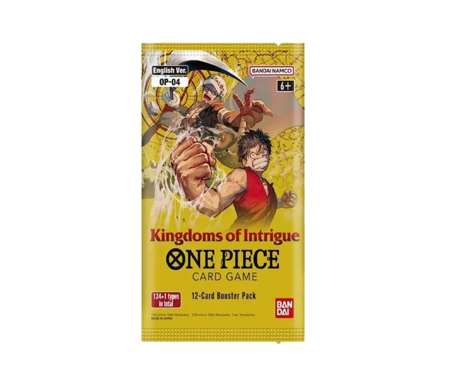 One Piece OP-04 Kingdom of Intrigue Booster Englisch/Japanisch – Booster mit spannenden Intrigen und Charakteren.