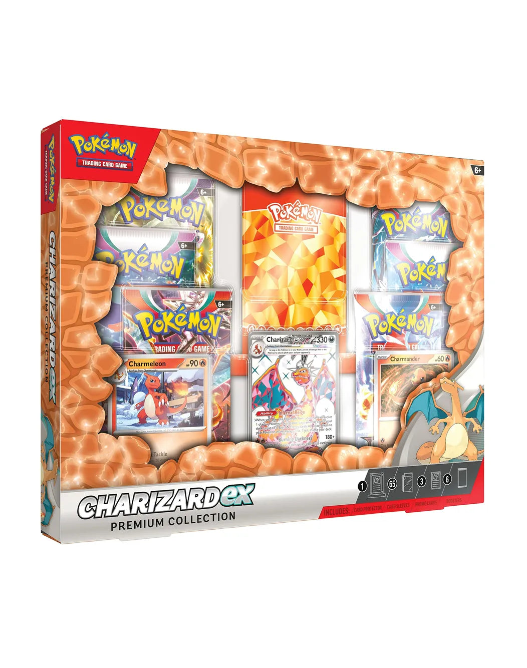 Pokémon Glurak EX Premium Kollektion – mächtige Glurak EX Karte und exklusive Extras auf Englisch.