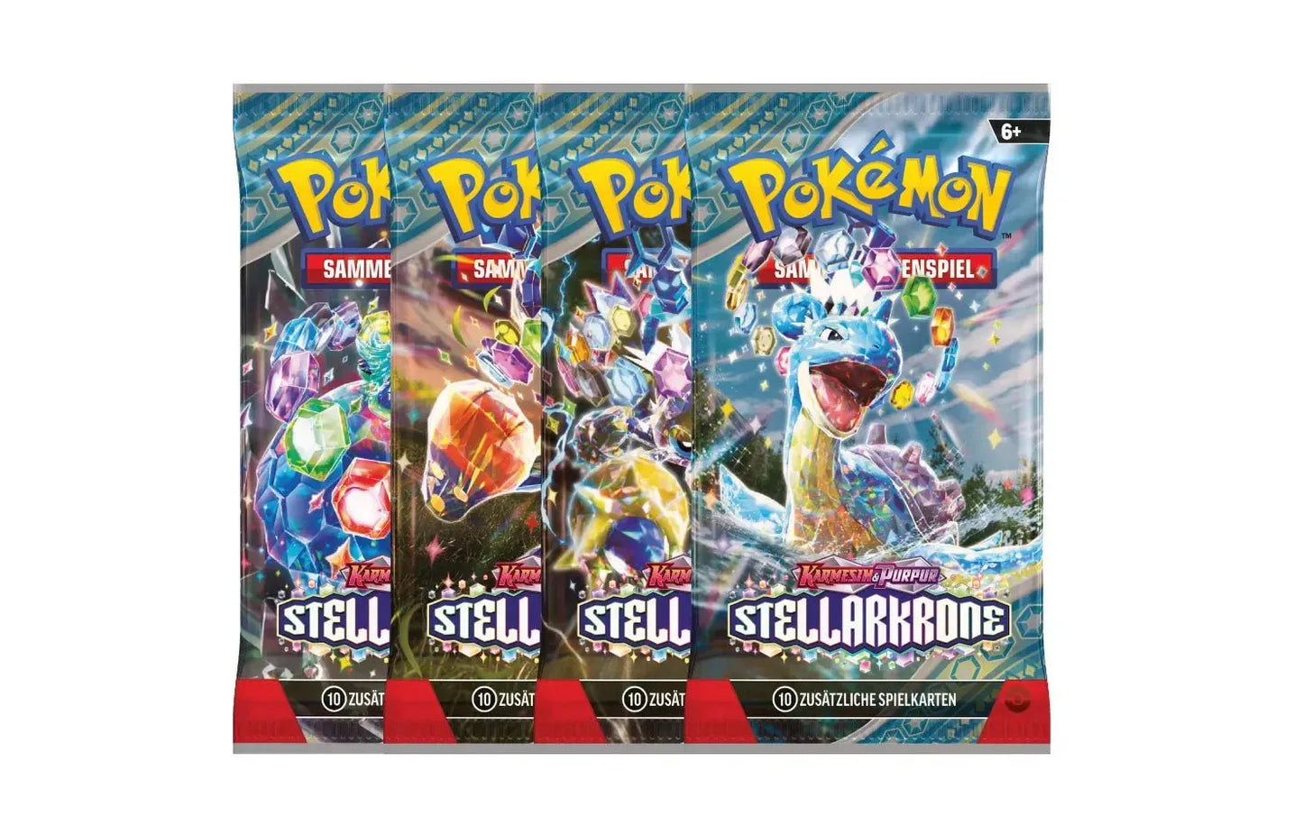 Pokémon Karmesin & Purpur Stellarkrone Booster Deutsch – Einzelbooster für neue spannende Karten.