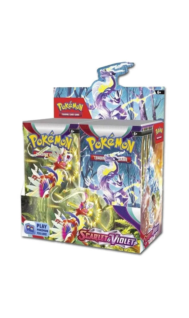 Pokémon Scarlet & Violet Display SV01 Englisch – komplette Box mit Scarlet & Violet Boostern.