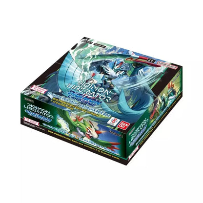 Digimon EX-07 Digimon Liberator Display Englisch – komplette Box mit neuen Digimon-Karten.