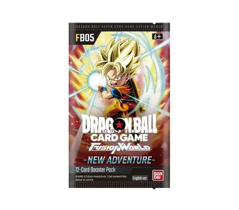 Dragon Ball Super New Adventure FB05 Booster Englisch – neue spannende Karten für dein Fusion World Abenteuer.