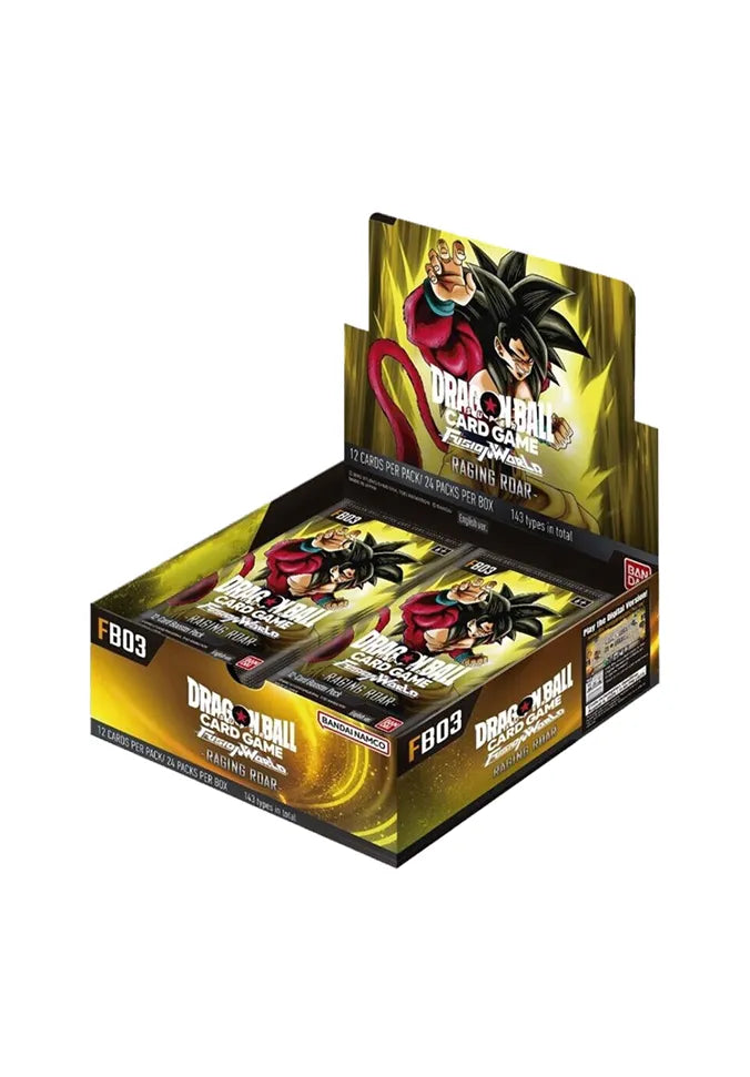 Dragon Ball Super Raging Roar FB03 Display Englisch – komplette Display-Box für epische Kämpfe.