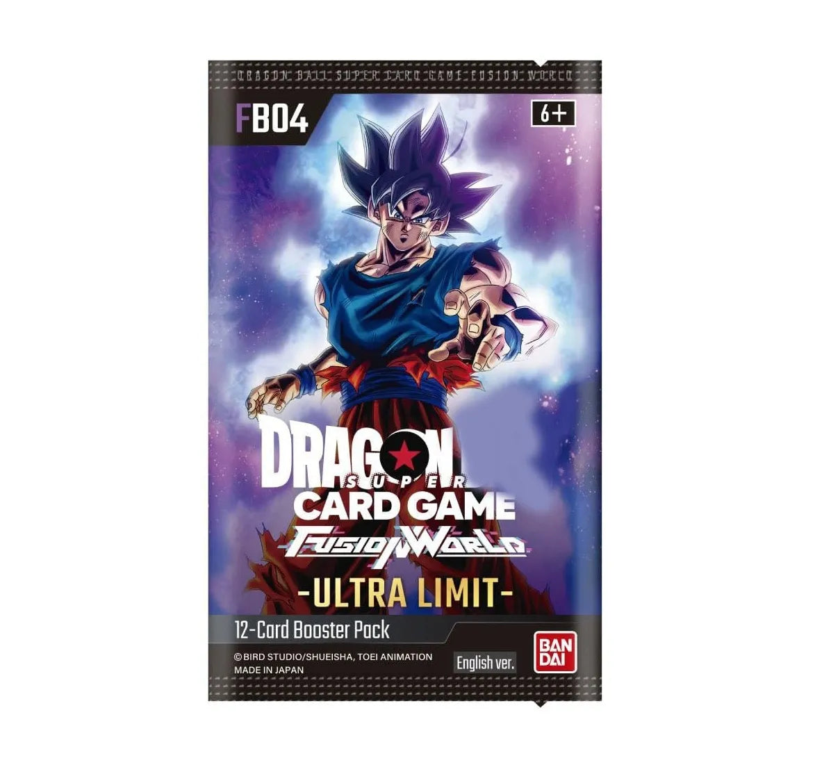 Dragon Ball Super Ultra Limit FB04 Booster Englisch – Einzelbooster für starke Fusion World Decks.