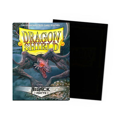 Dragon Shield Standard Size Sleeves Schwarz – hochwertige Hüllen für Standard-Kartengröße.