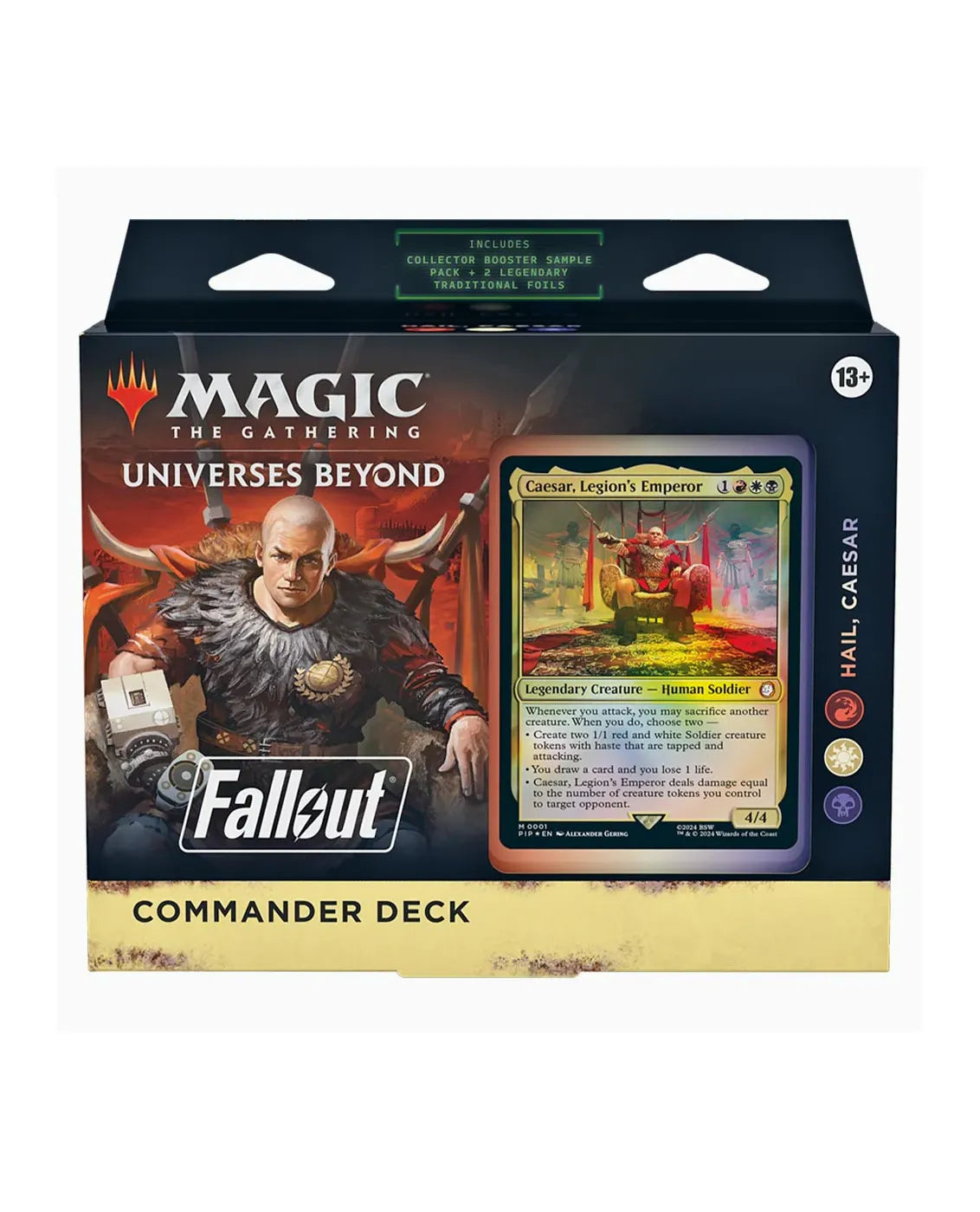 Fallout Commander Deck für Magic The Gathering – legendäre Charaktere und postapokalyptisches Gameplay.
