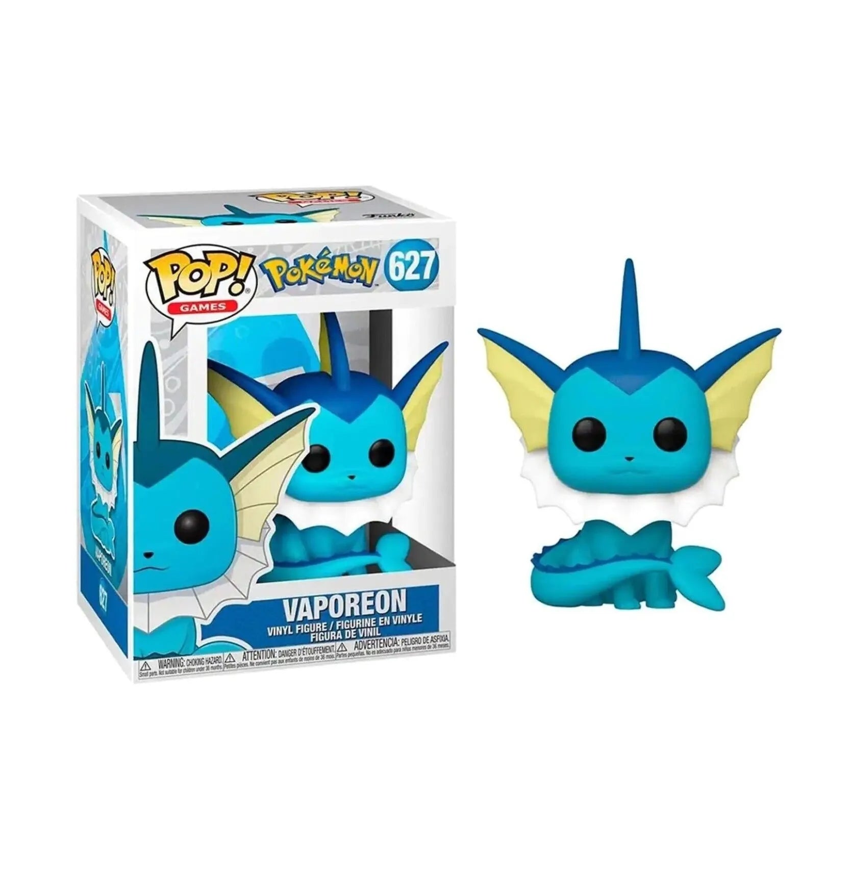Funko Pop Aquana #627 – Wasser-Pokémon aus der Evoli-Entwicklung.