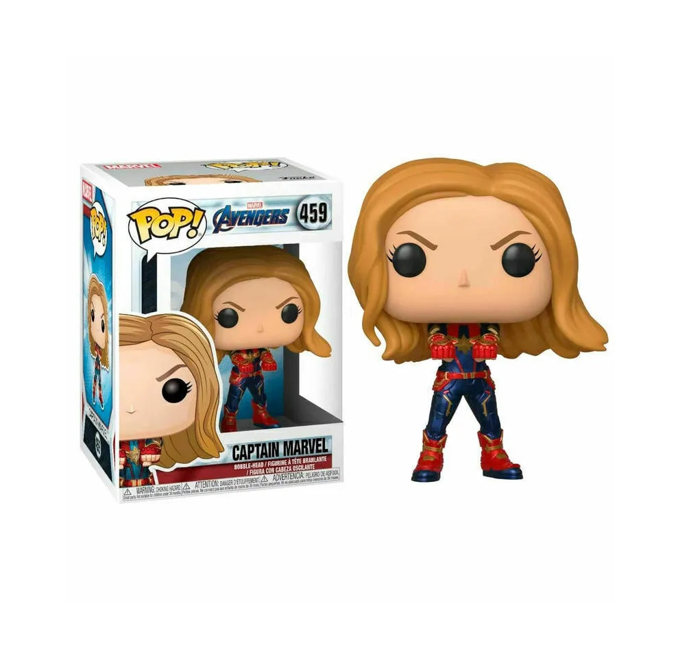 Funko Pop Captain Marvel #459 – Heldin des Marvel-Universums als kraftvolle Figur.