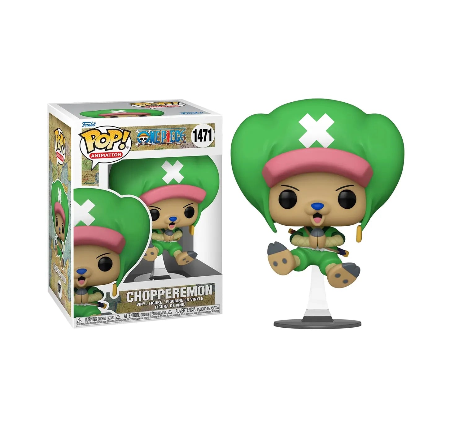 Funko Pop Choppermon #1471 – süße Mischung aus Chopper und Digimon-Look.