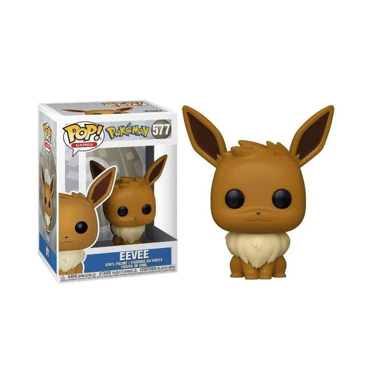 Funko Pop Evoli #577 – knuffiges Pokémon mit vielen Entwicklungsformen.