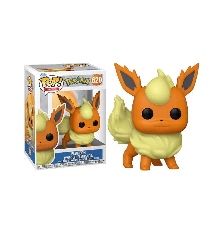Funko Pop Flamara #629 – feurige Evoli-Entwicklung mit flauschigem Schweif.