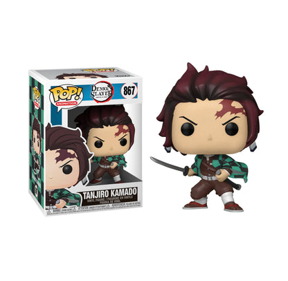 Funko Pop Tanjiro Kamado #867 – entschlossener Dämonenjäger mit ikonischem Look.