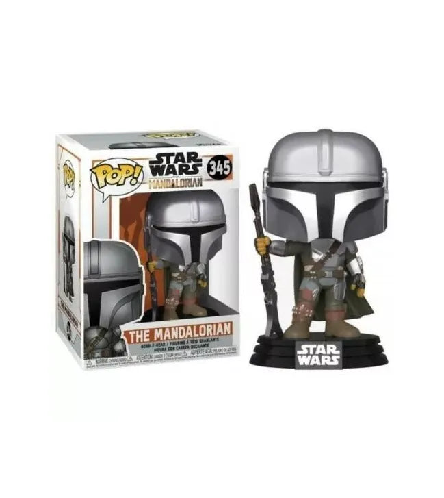 Funko Pop The Mandalorian #345 – ikonischer Kopfgeldjäger aus der Star Wars-Serie.