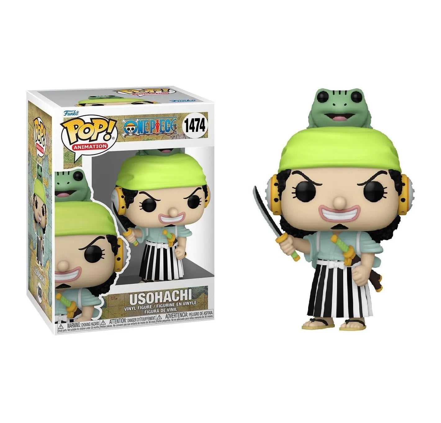 Funko Pop Usuhachi #1474 – Usopp verkleidet im Wano-Kuni-Bogen.