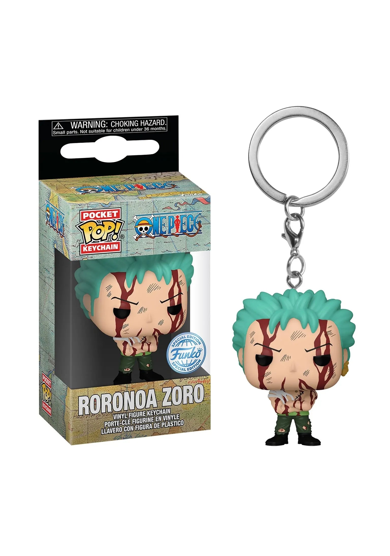 Funko Zoro Schlüsselanhänger – epische “Nothing Happened”-Szene als Miniatur.