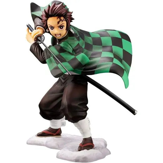 Kotobukiya Demon Slayer Tanjiro Kamado Figur – beeindruckende Darstellung des Dämonenjägers.