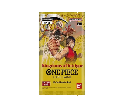 One Piece OP-04 Kingdom of Intrigue Booster Englisch/Japanisch – Booster mit spannenden Intrigen und Charakteren.