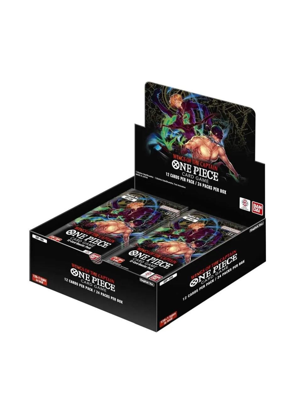 One Piece OP-06 Wings of the Captain Display Englisch/Japanisch – volle Display-Box mit legendären Gefährten.