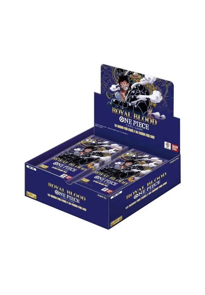 One Piece OP-10 Royal Blood Display Englisch/Japanisch – komplette Booster-Box für OP10-Sammler.