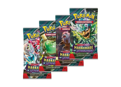 Pokémon Karmesin & Purpur Maskerade im Zwielicht Booster Deutsch – neue Karten und spannende Erweiterung.