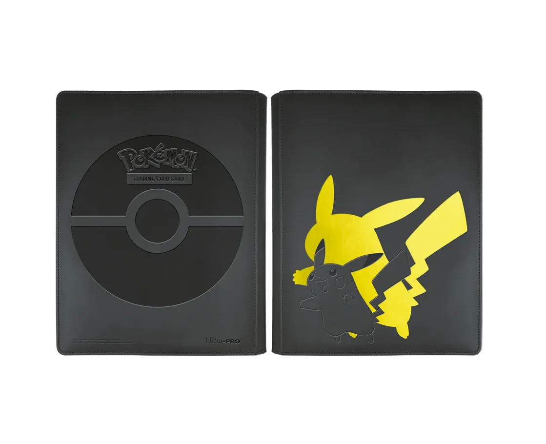 Pokémon 9-Pocket Zip Binder mit Pikachu – praktischer Sammelordner mit Reißverschluss.