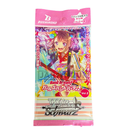 Weiß Schwarz BanG Dream! Vol. 2 Booster Japanisch – Musik, Freundschaft und kraftvolle Karten.