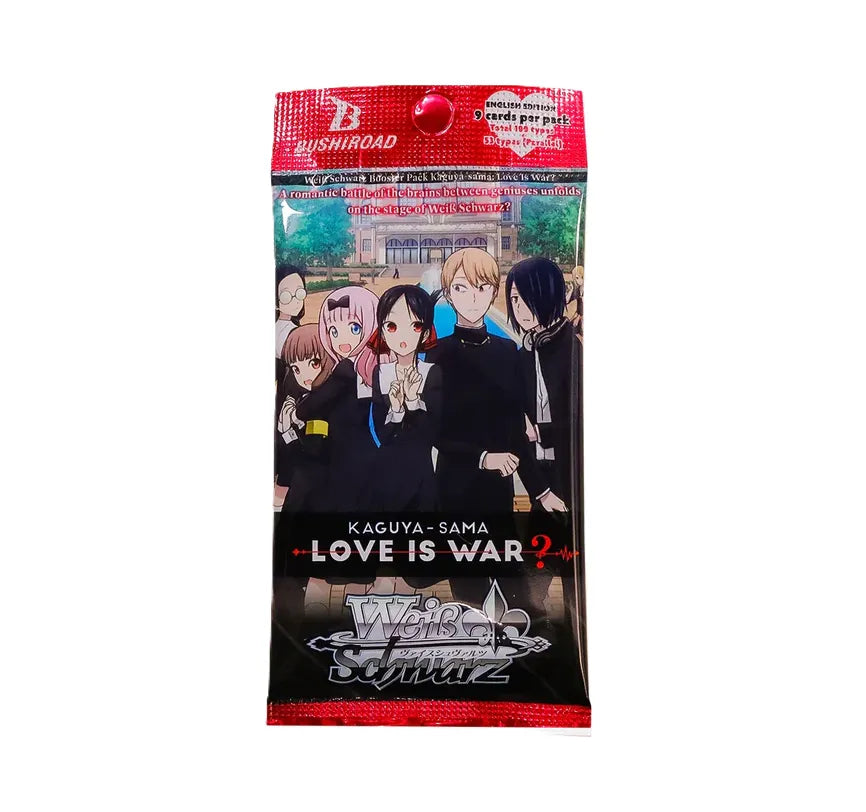 Weiß Schwarz Kaguya-sama Love is War Booster Englisch – epische Duelle voller Romantik und Taktik.