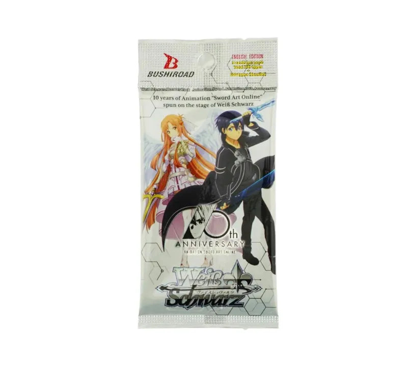 Weiß Schwarz Sword Art Online 10th Anniversary Booster Englisch – 10 Jahre SAO-Abenteuer in Karten.
